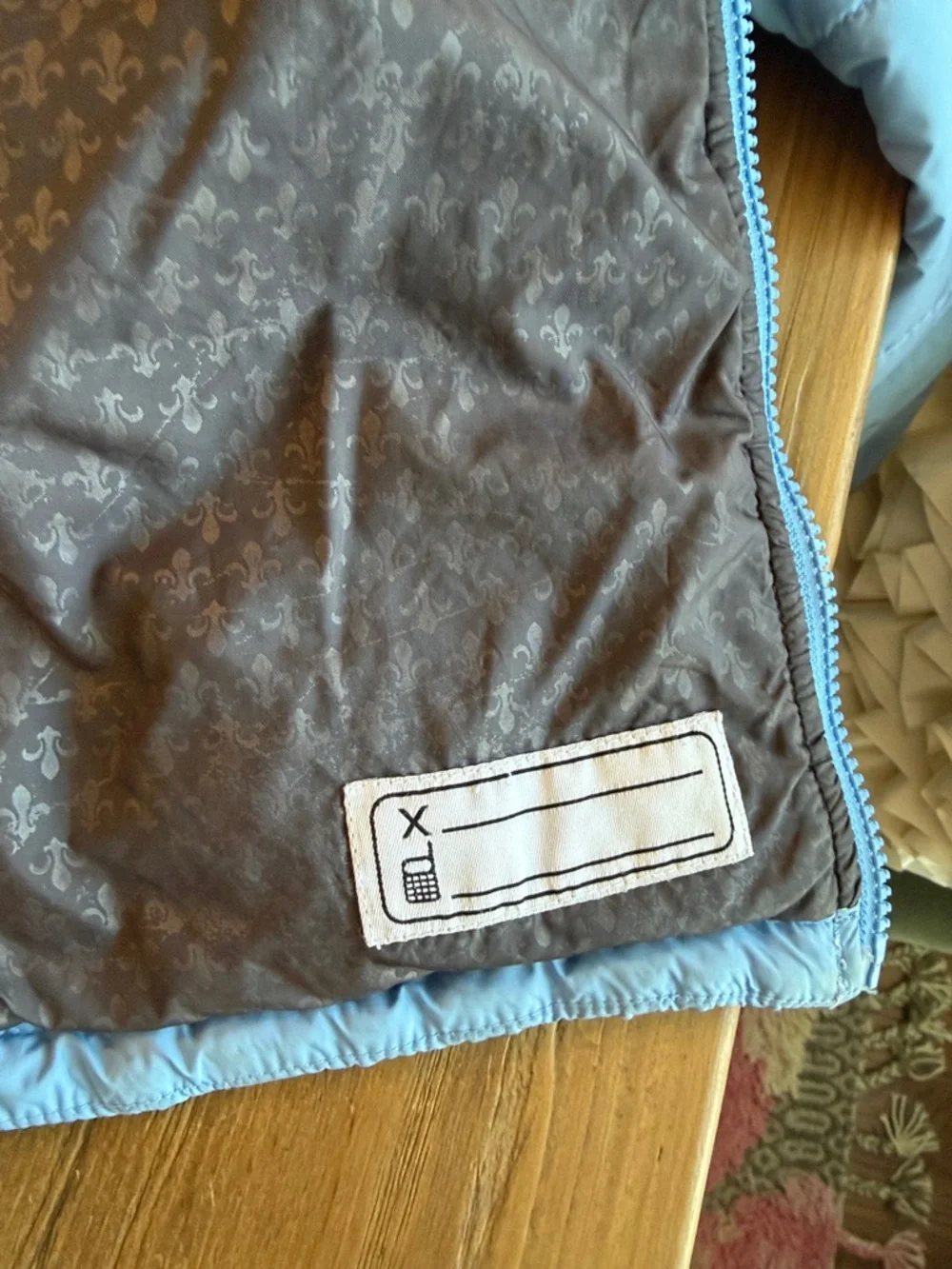 Columbia Sky Blue Quilted Lightweight Puffer Jacket. Kid’s Sz 7/8